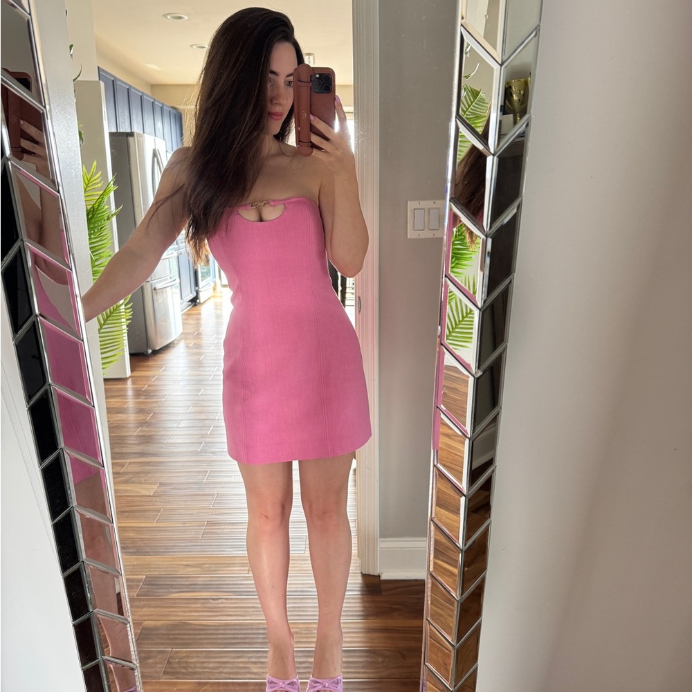 Hayden Mini Chic Strapless Pink Dress